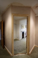 Wall plastered and new lights fitted and wired