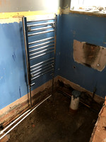 New first fix plumbing installed