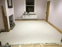 Screeding to Dining Room Heat Mat