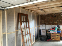 Garage roof raised and internal all built to create cavity