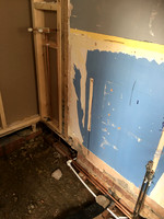 New first fix plumbing installed