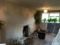 Fireplace removed ready to block up